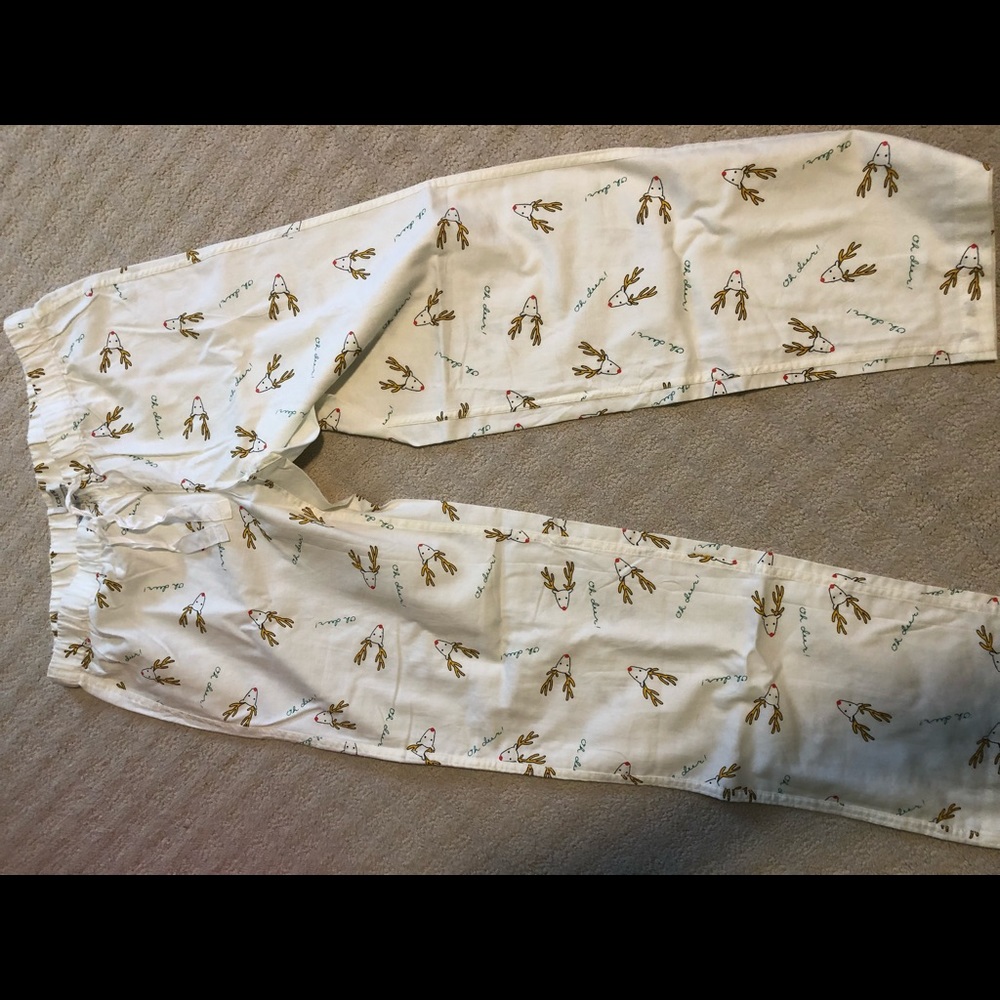 J crew reindeer pj pants